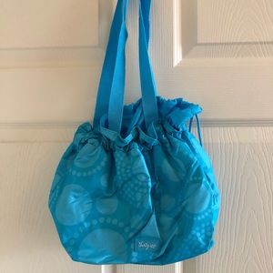 Thirty-one aqua circles cinch it up thermal tote